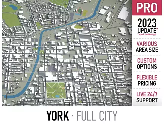 York - 3D City Model