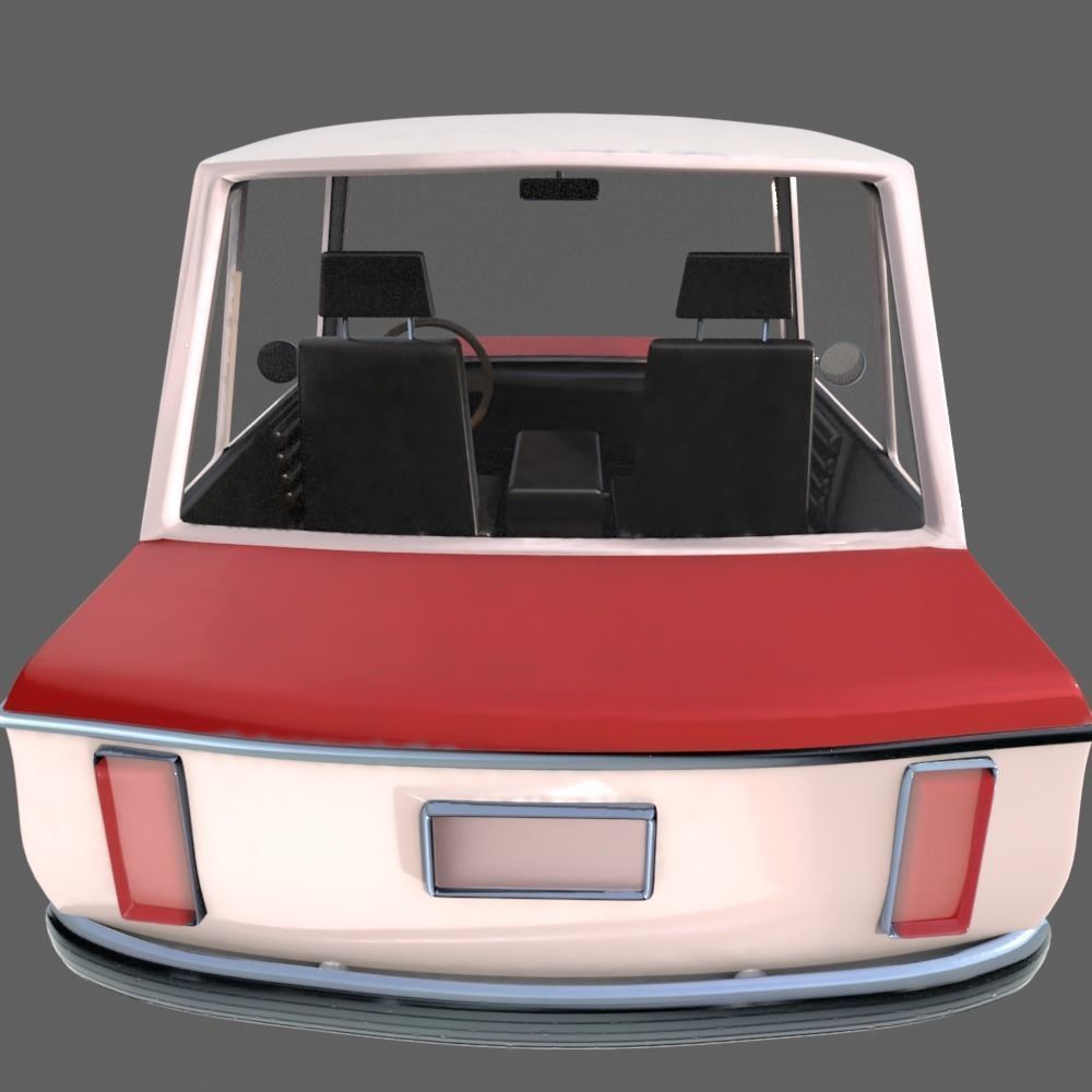 Stylized Car 3D model_1