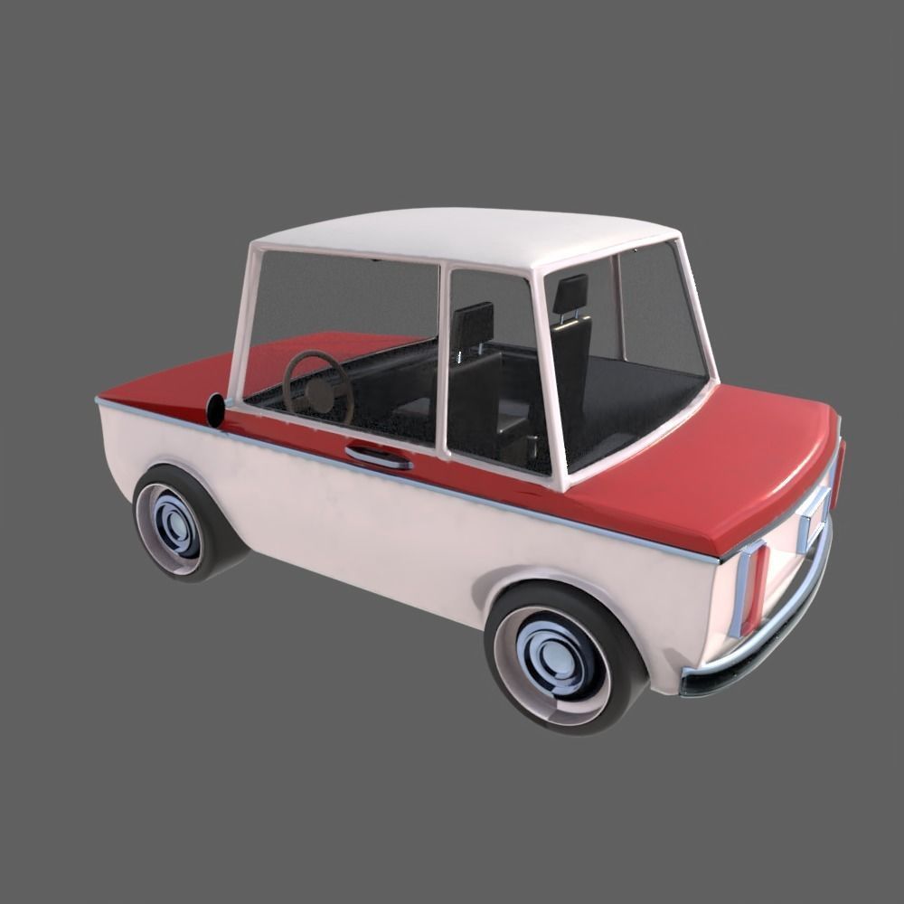Stylized Car 3D model_2