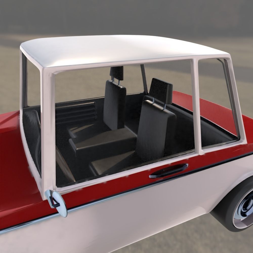 Stylized Car 3D model_4