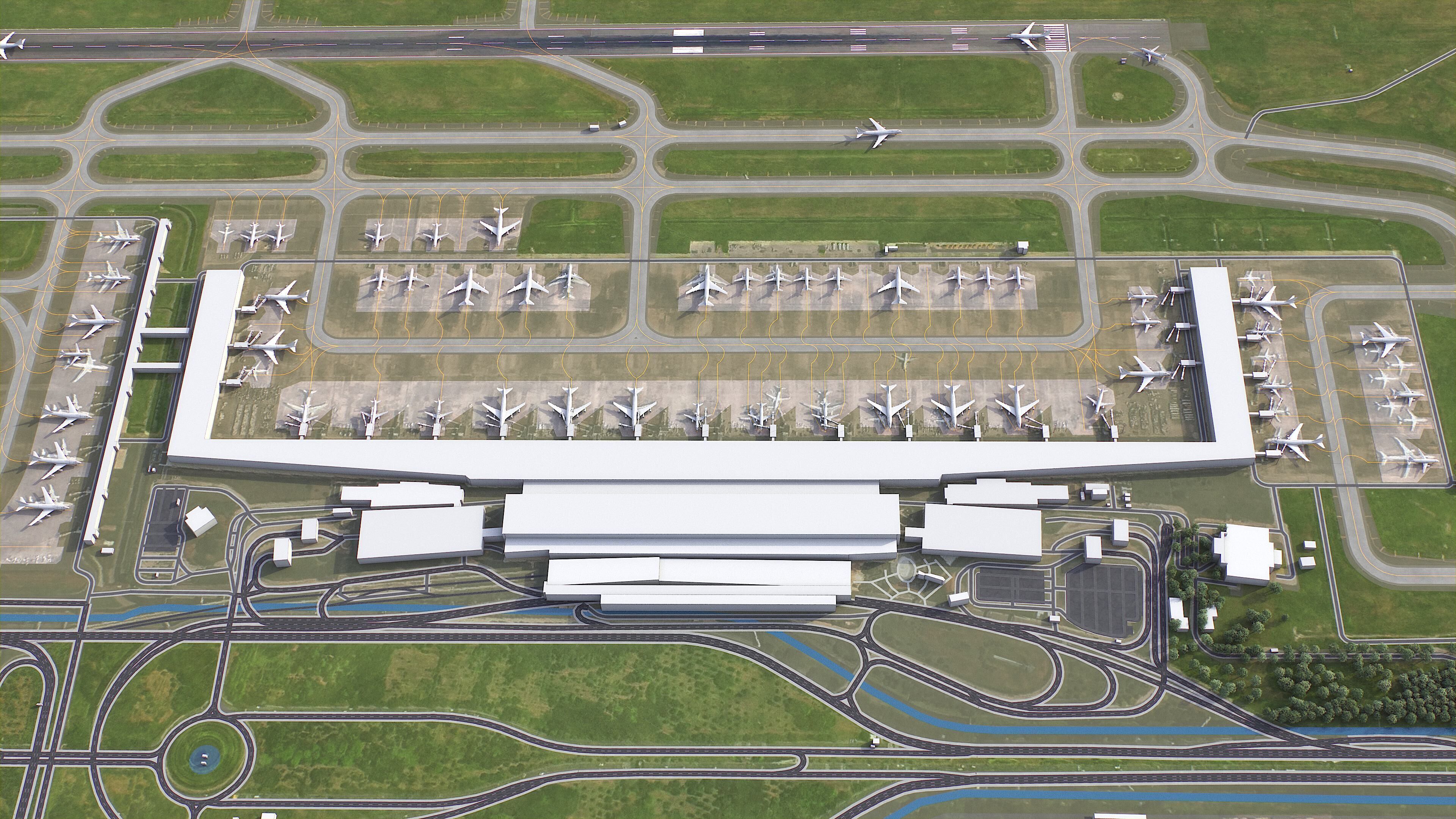 Jakarta - Soekarno Hatta - 3D Airport Model Low-poly 3D model_13