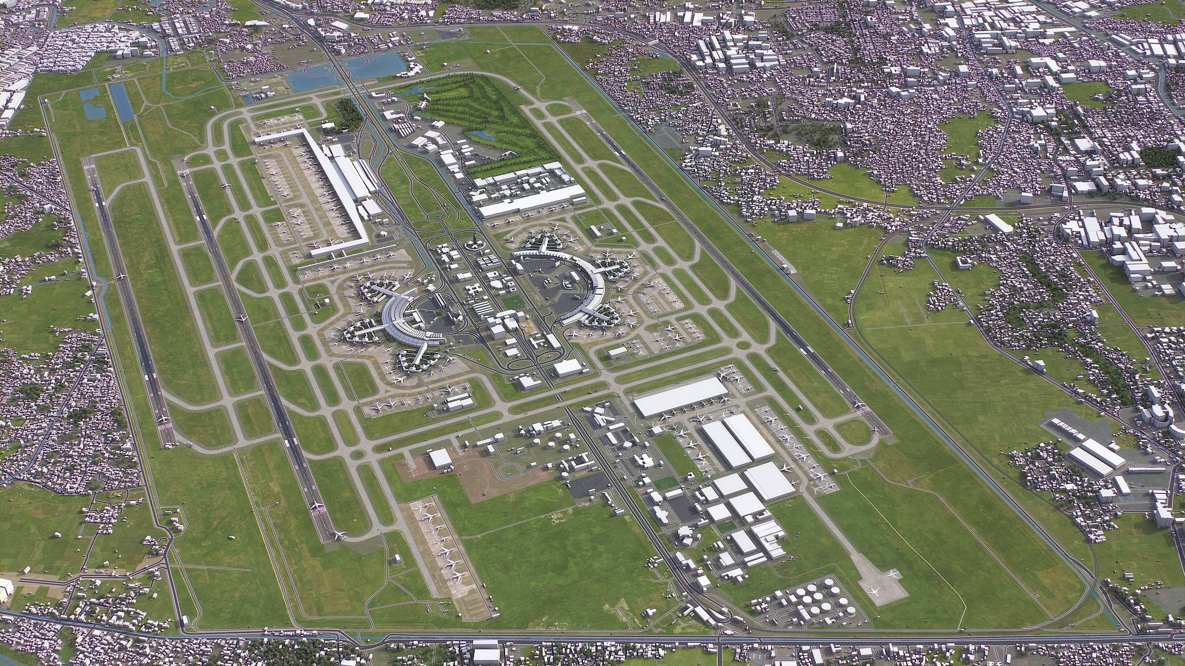 Jakarta - Soekarno Hatta - 3D Airport Model Low-poly 3D model_15