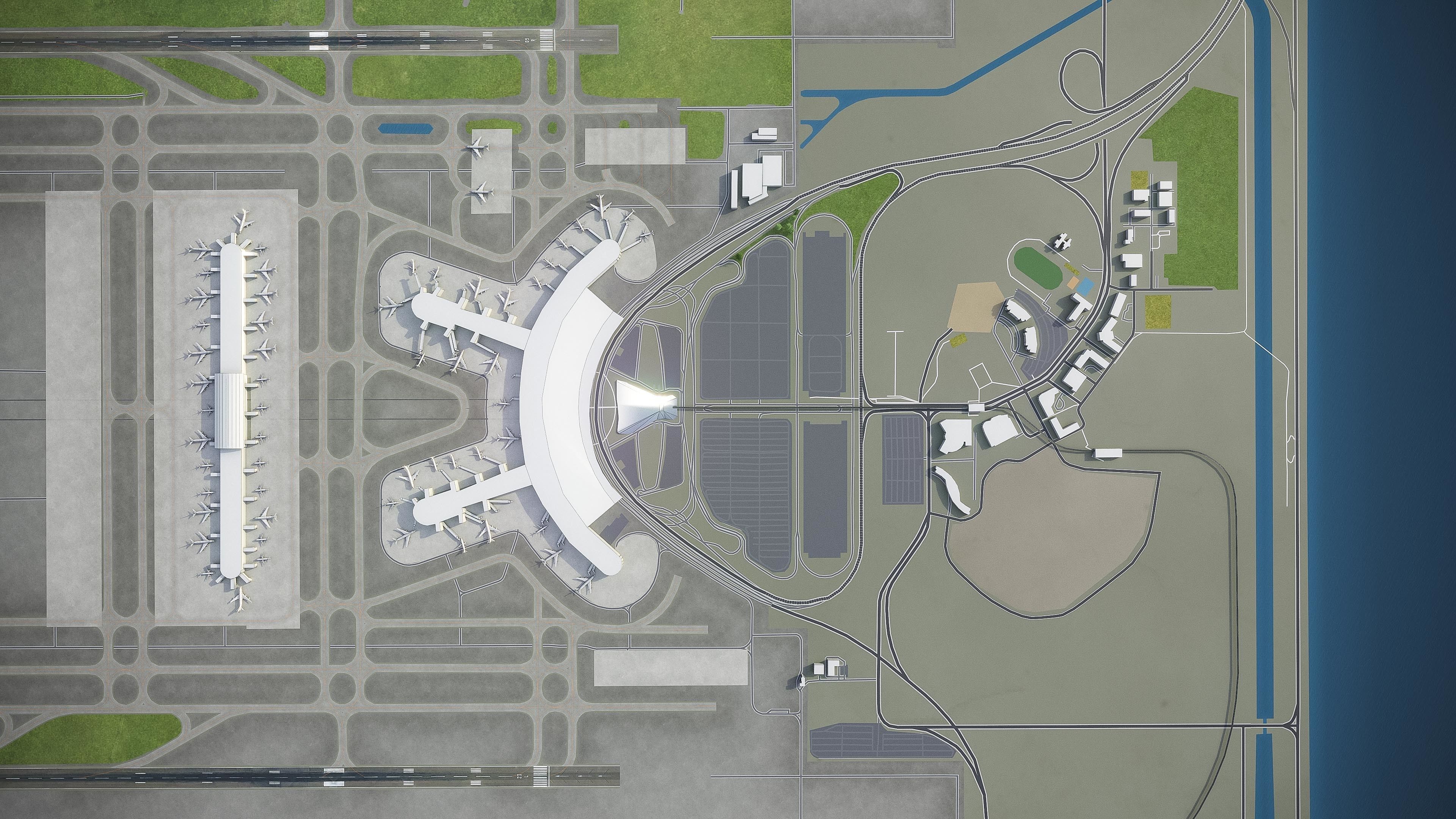 Seoul Incheon Airport Low-poly 3D model_18