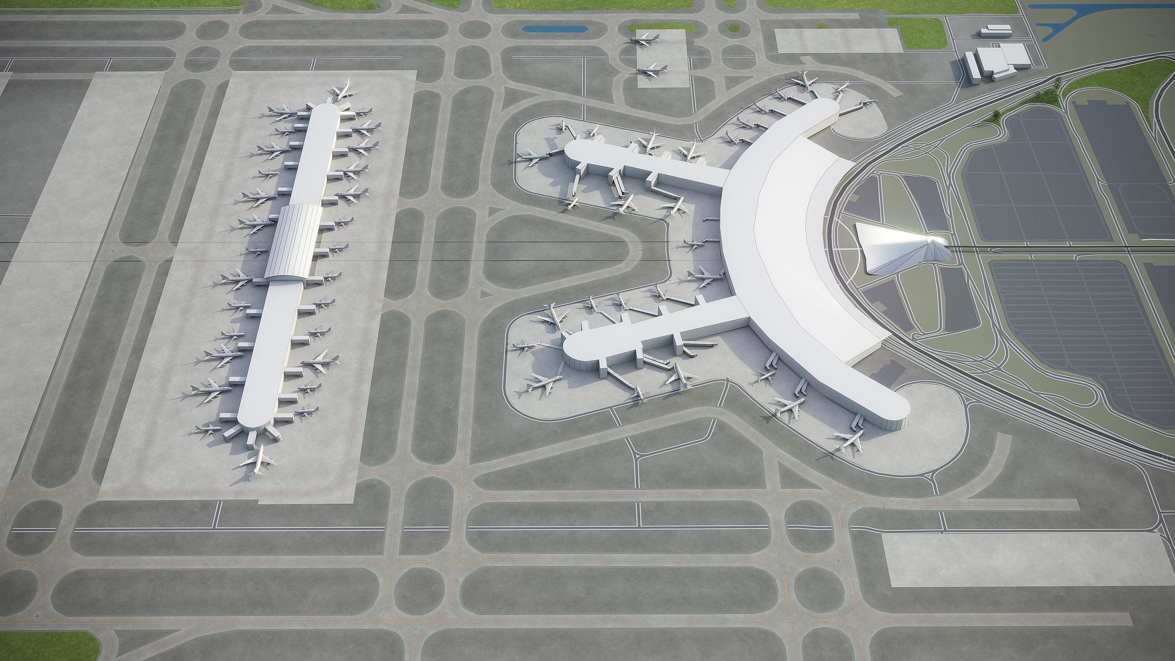 Seoul Incheon Airport Low-poly 3D model_9