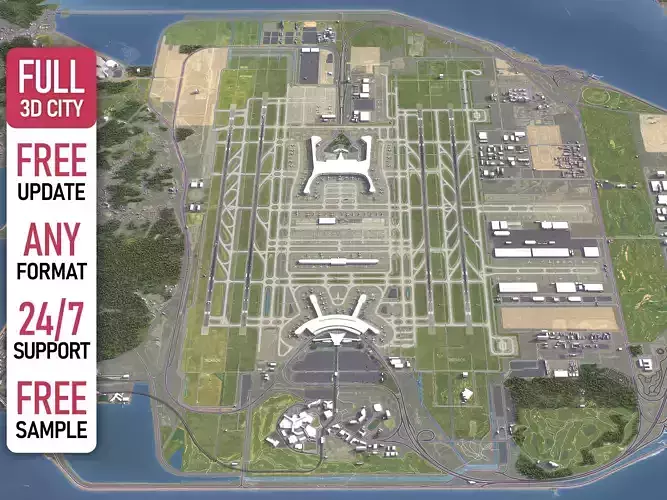 Seoul - Incheon Airport 3D Model