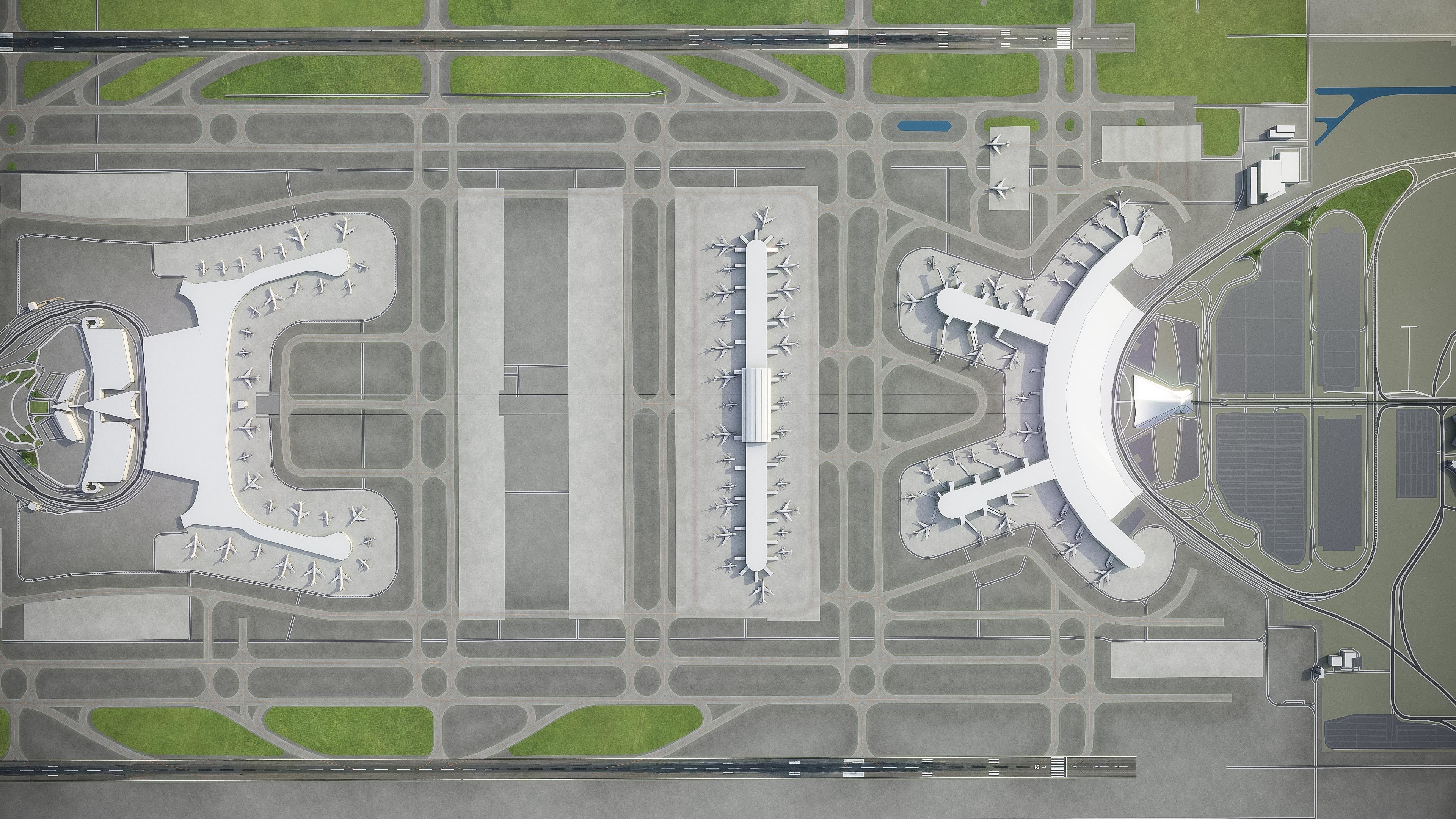 Seoul Incheon Airport Low-poly 3D model_15