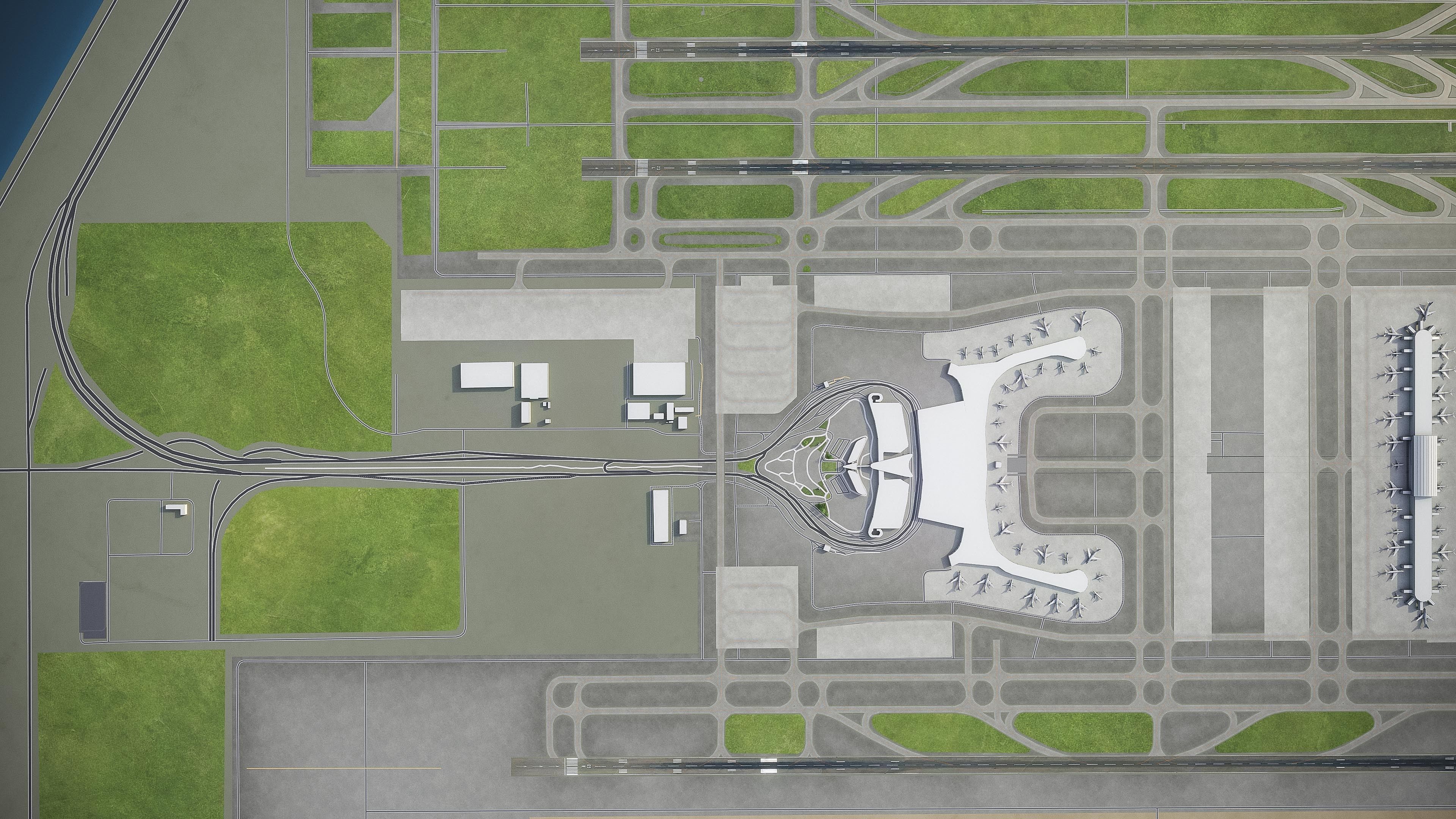 Seoul Incheon Airport Low-poly 3D model_17