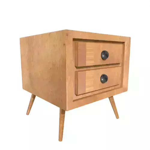 Nighstand bedside table with two drawers