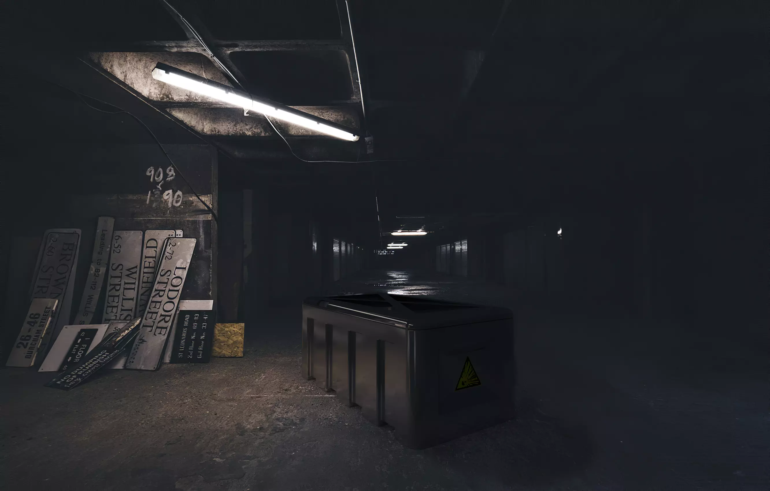 Military industrial cargo container Free 3D model