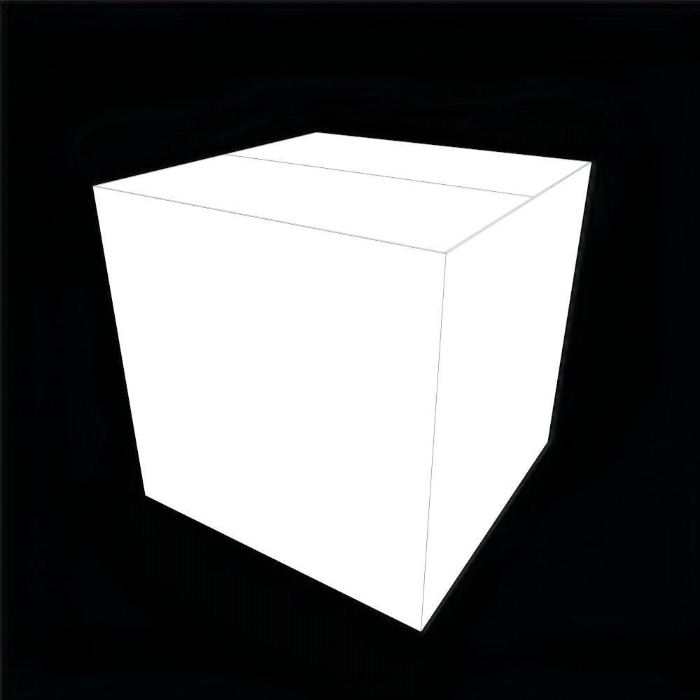 Cardboard Box 3D model_3