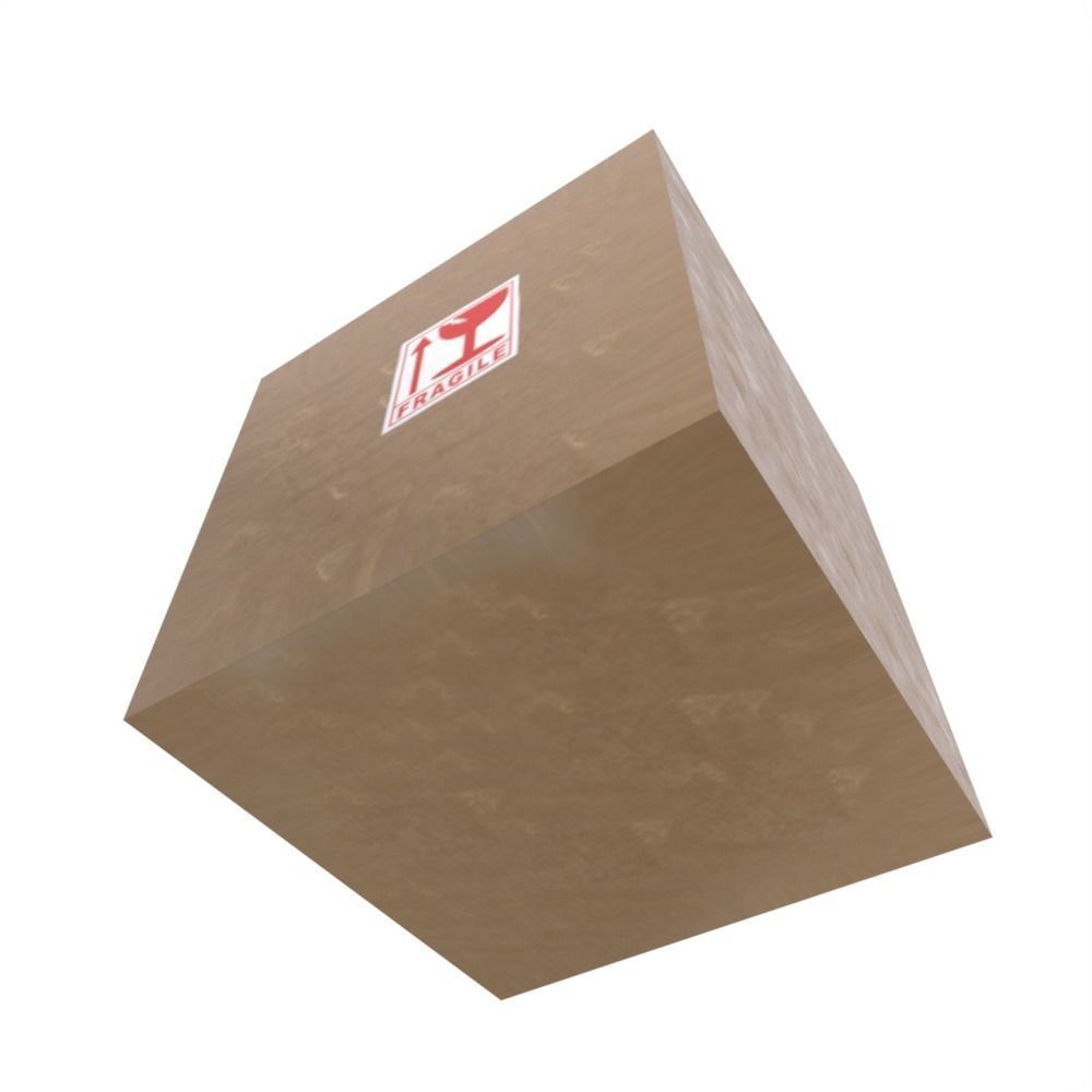 Cardboard Box 3D model_1