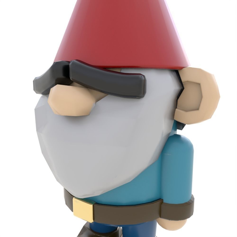 Garden Gnome 3D model_4