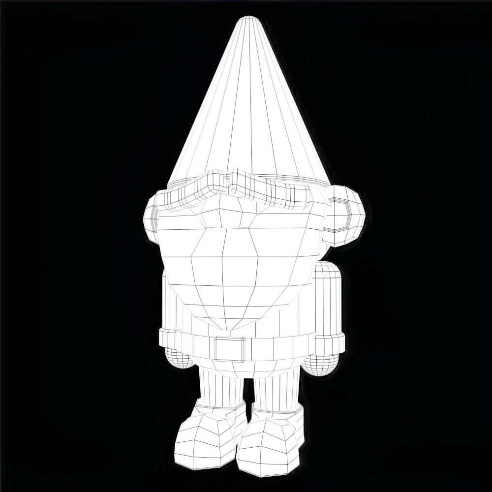 Garden Gnome 3D model_1