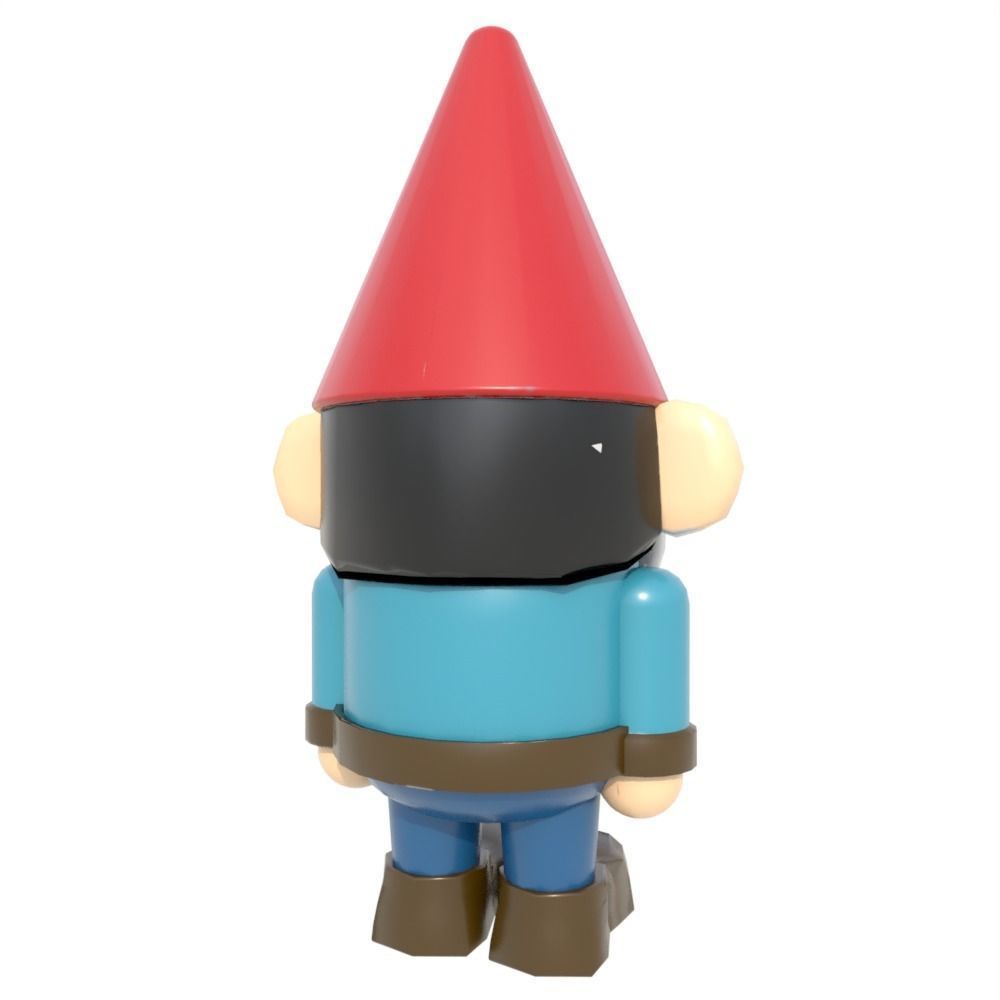 Garden Gnome 3D model_3