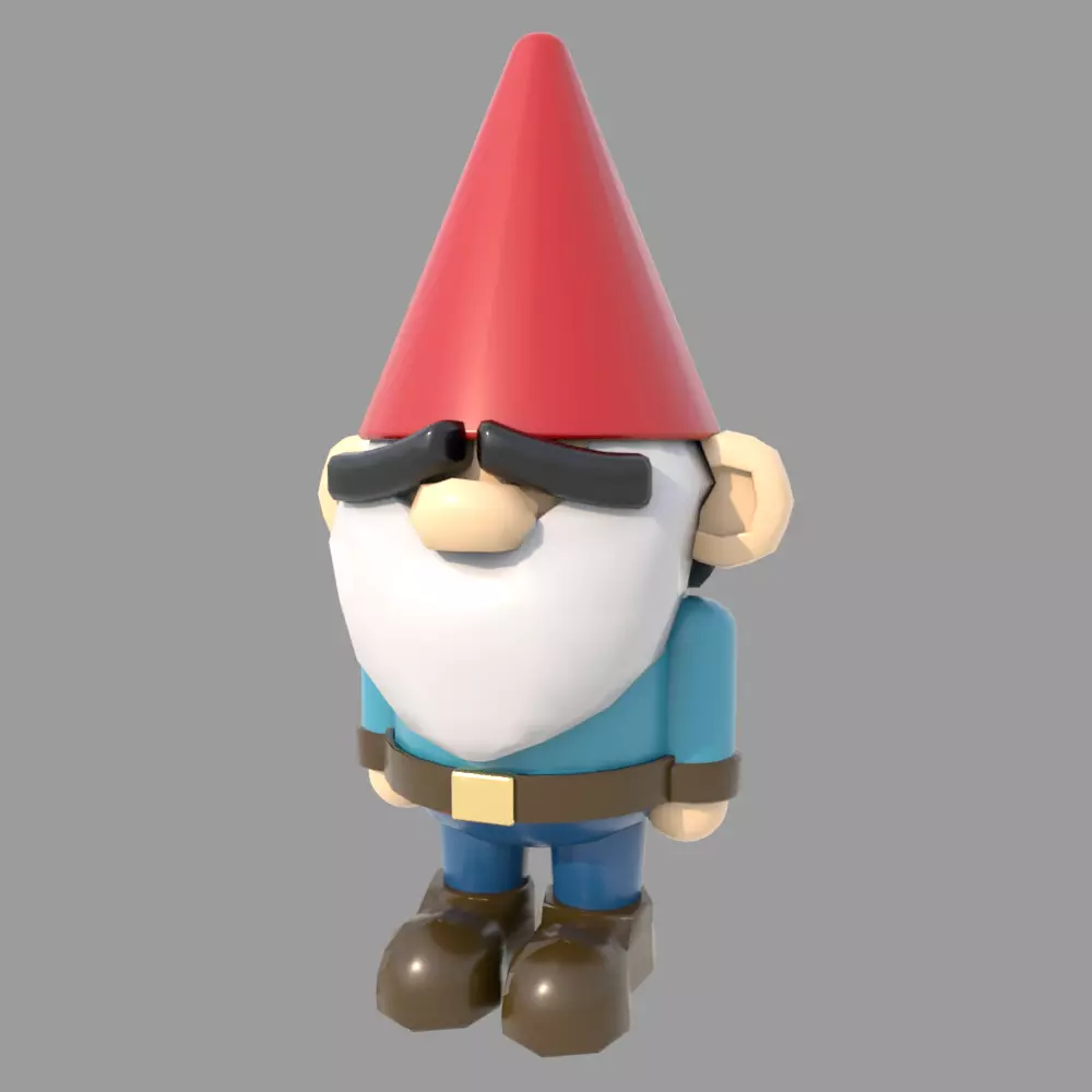 Garden Gnome 3D model_0