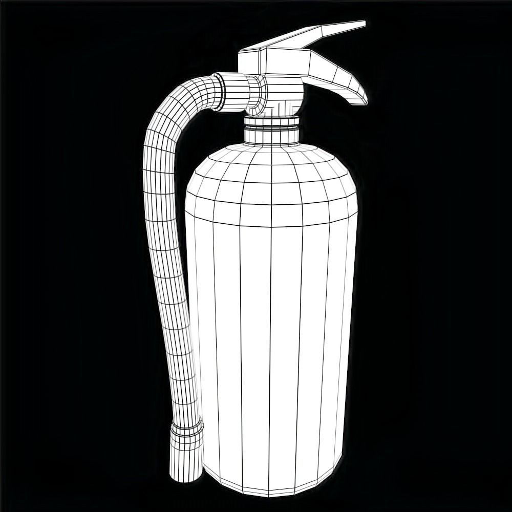 Extinguisher fire - fire 3D model_2
