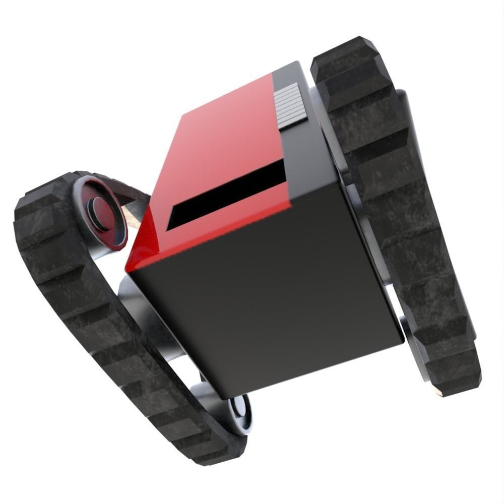 Rigged Soda Machine Tank 3D model_4