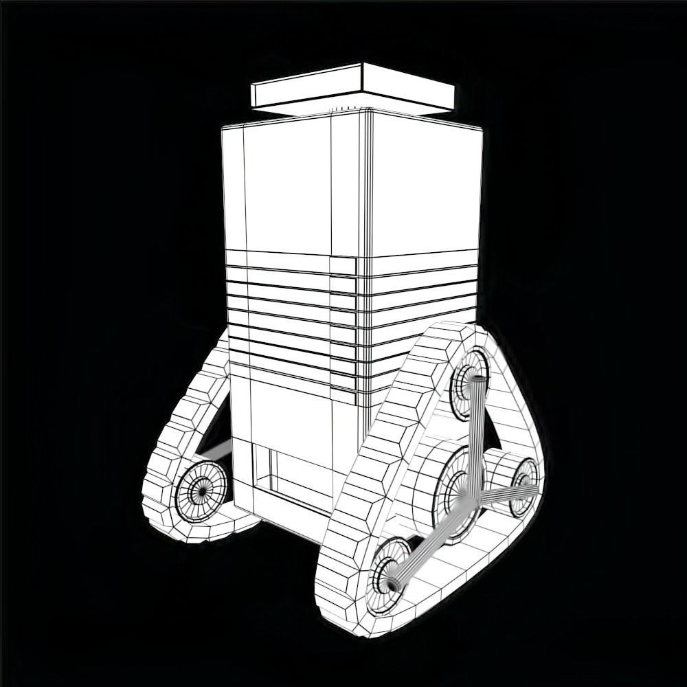 Rigged Soda Machine Tank 3D model_2