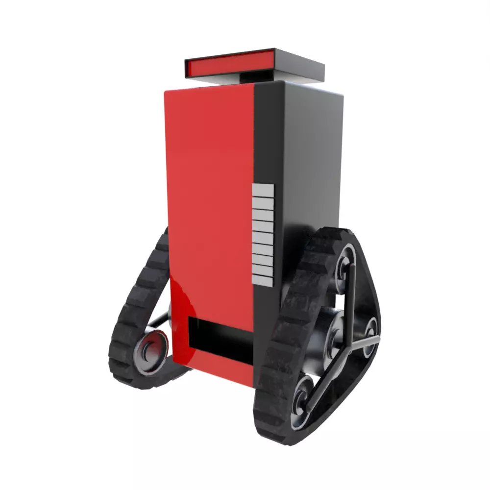 Rigged Soda Machine Tank 3D model_0