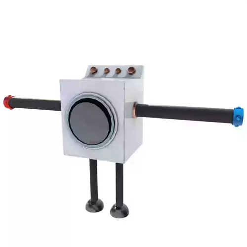 Rigged Washing Machine Robot