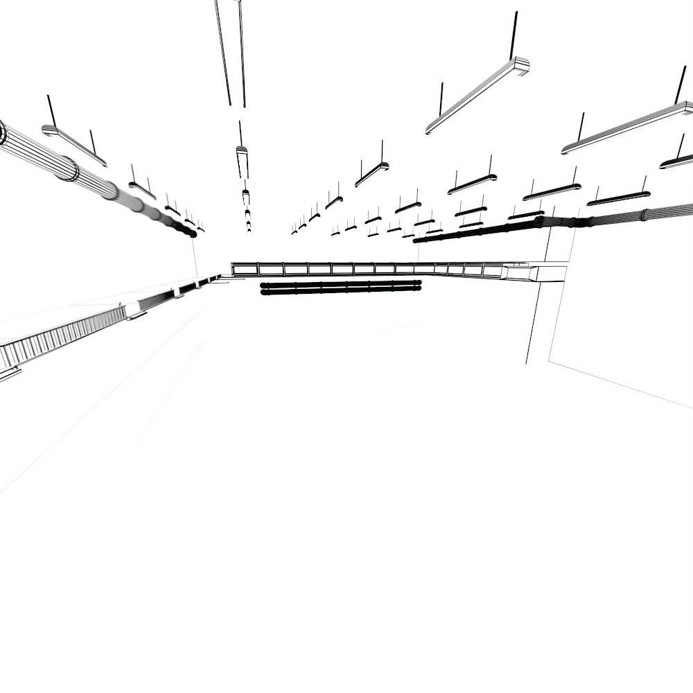 Sci fi Hangar 3D model_4