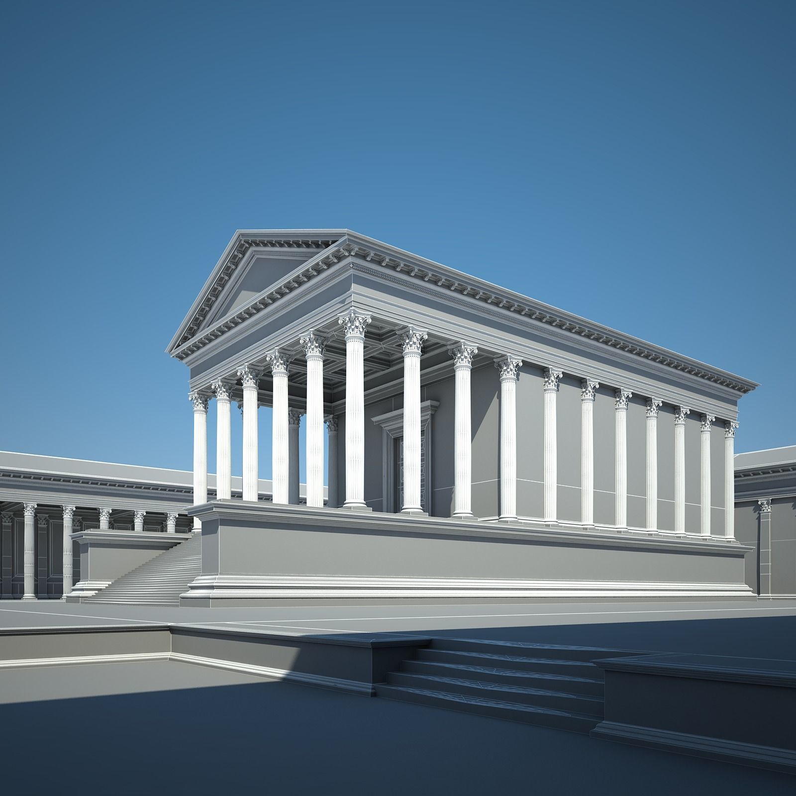 Roman Temple 3D model_25