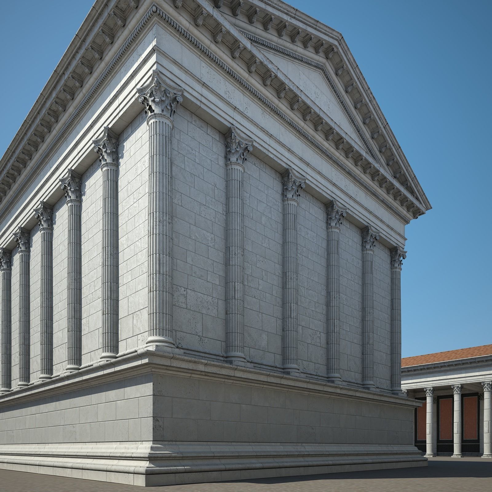 Roman Temple 3D model_10