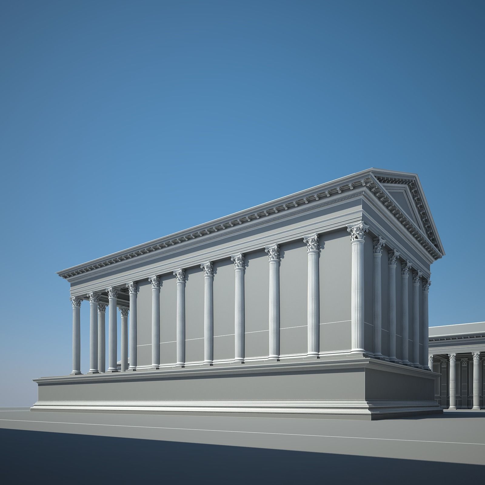 Roman Temple 3D model_26