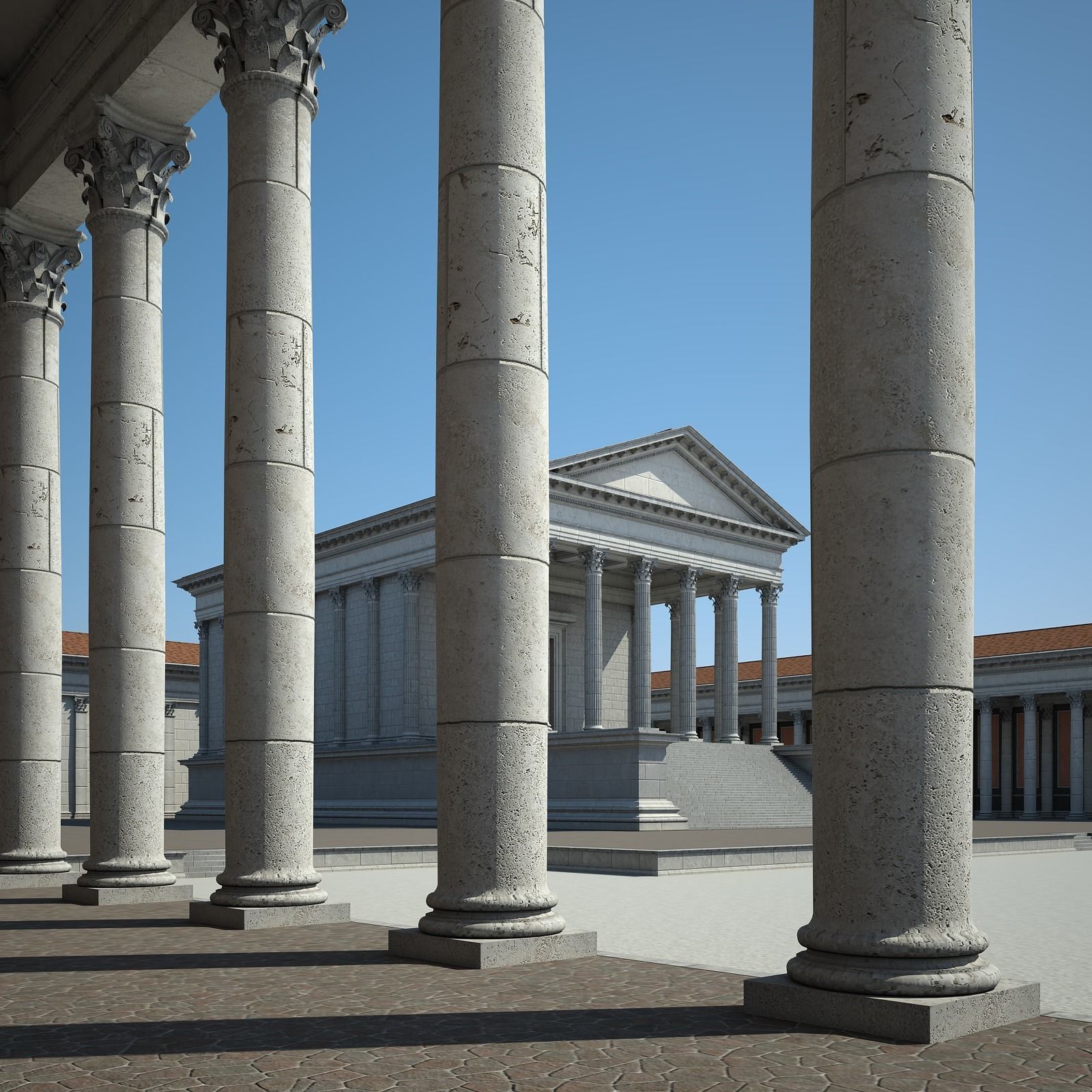 Roman Temple 3D model_13
