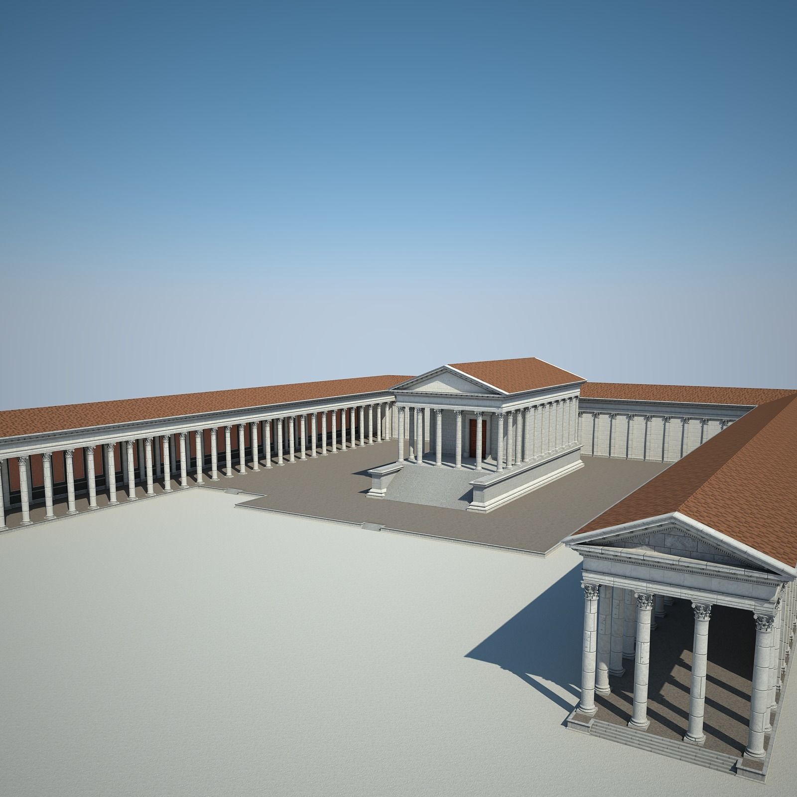 Roman Temple 3D model_17