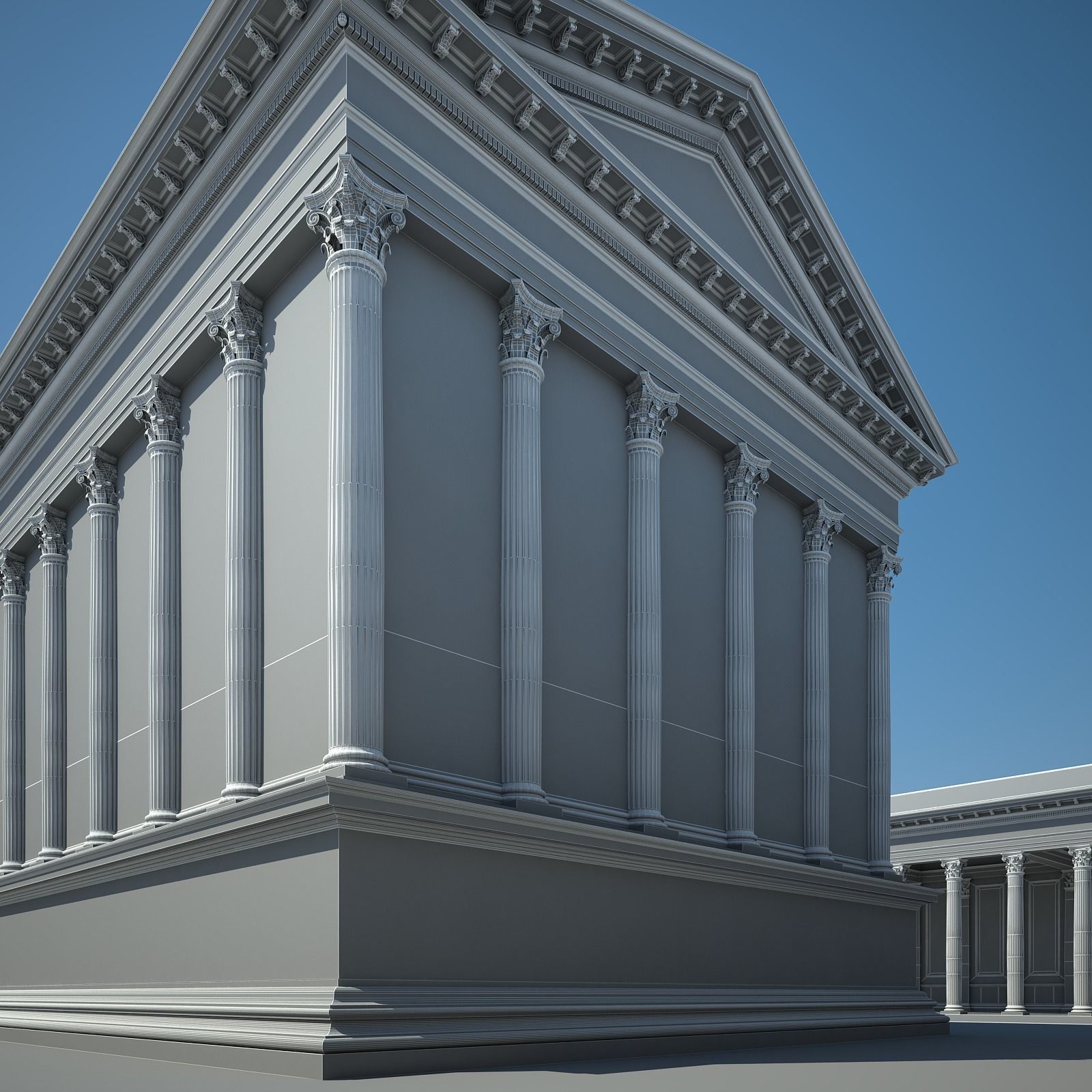 Roman Temple 3D model_27