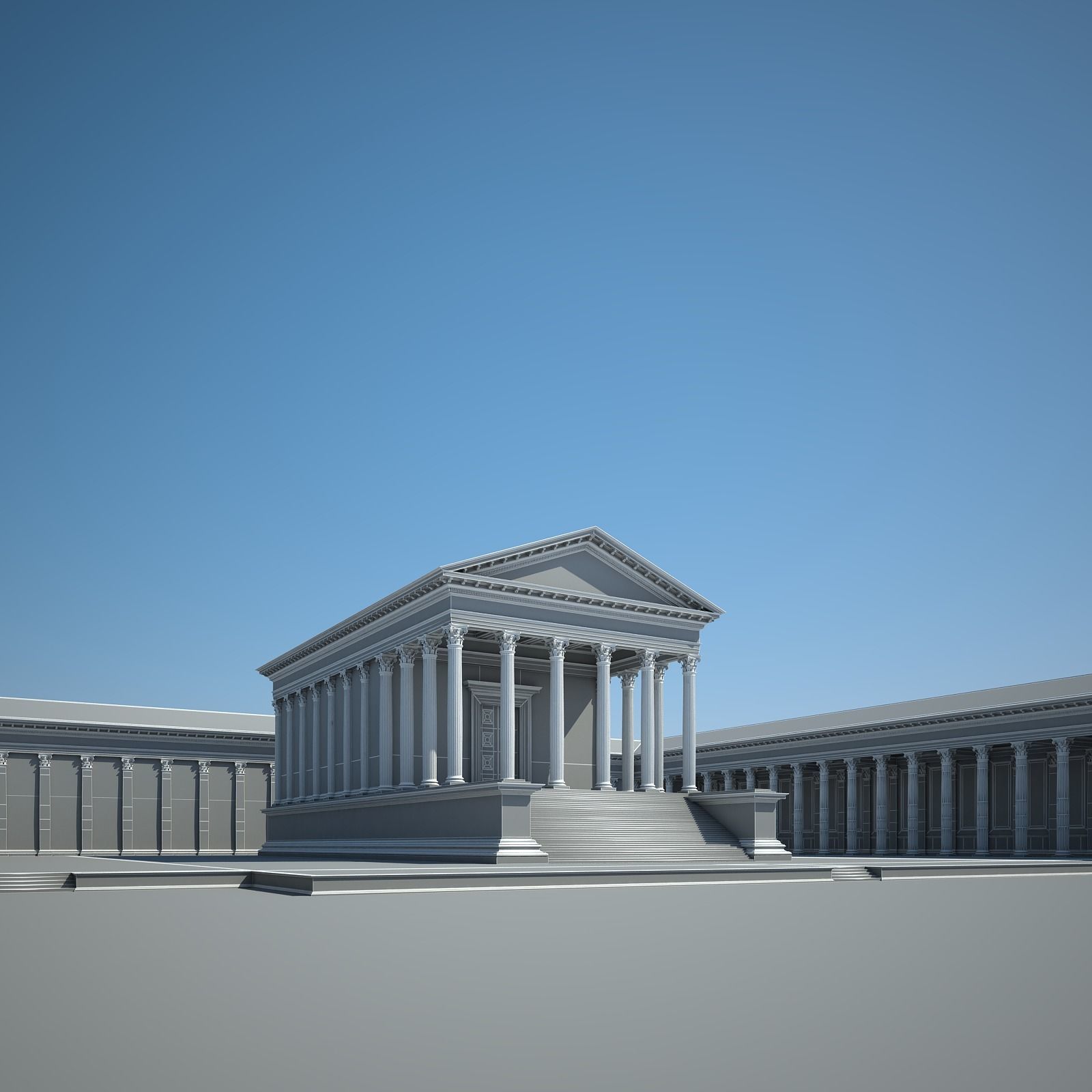 Roman Temple 3D model_21