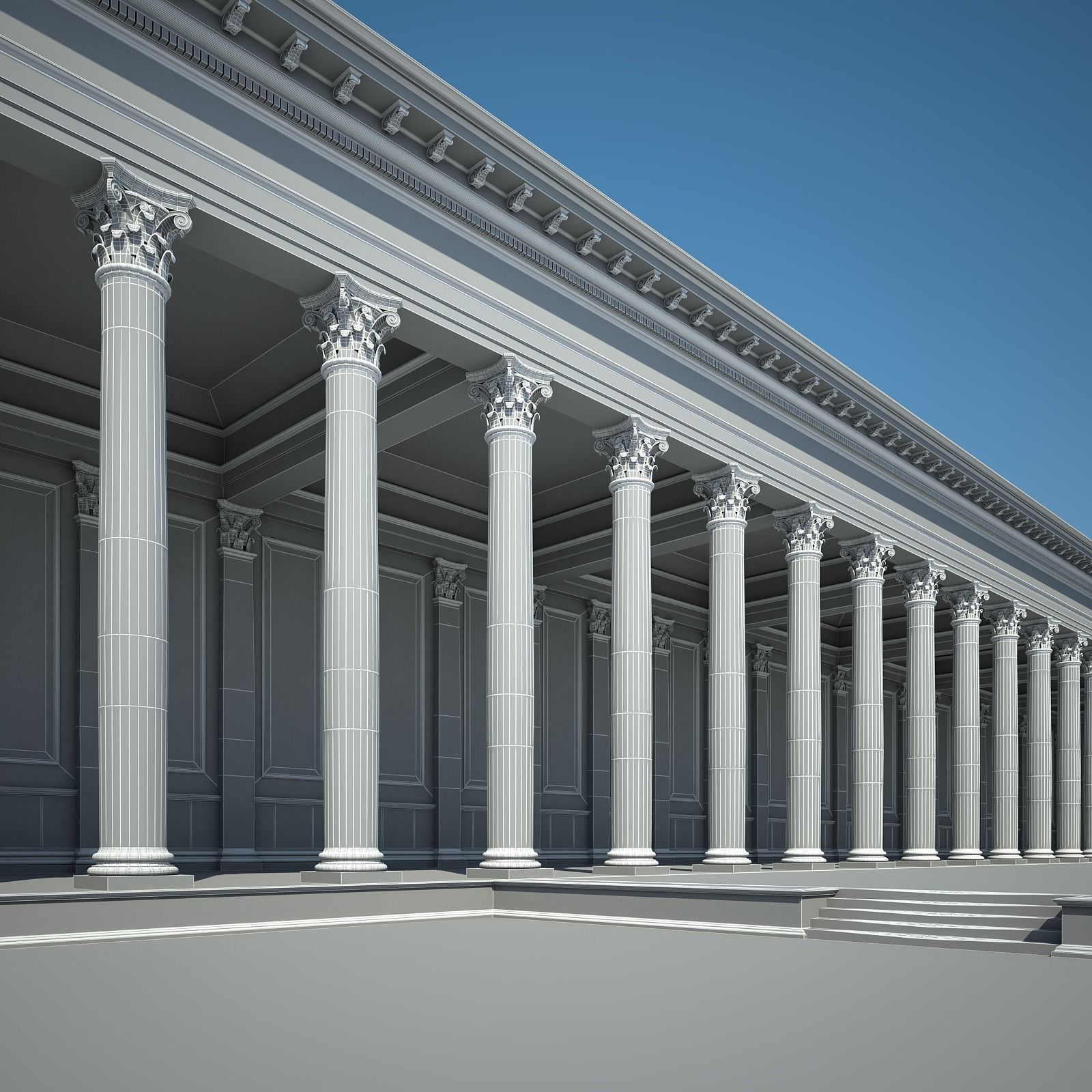 Roman Temple 3D model_29