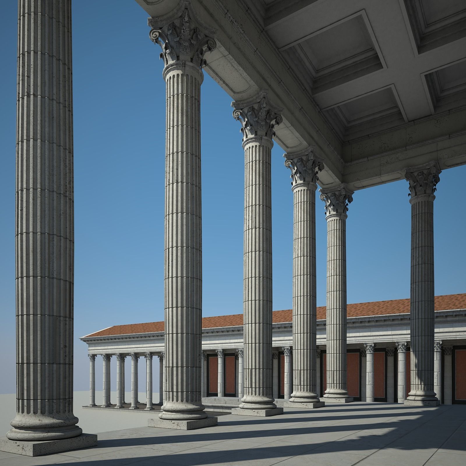 Roman Temple 3D model_15