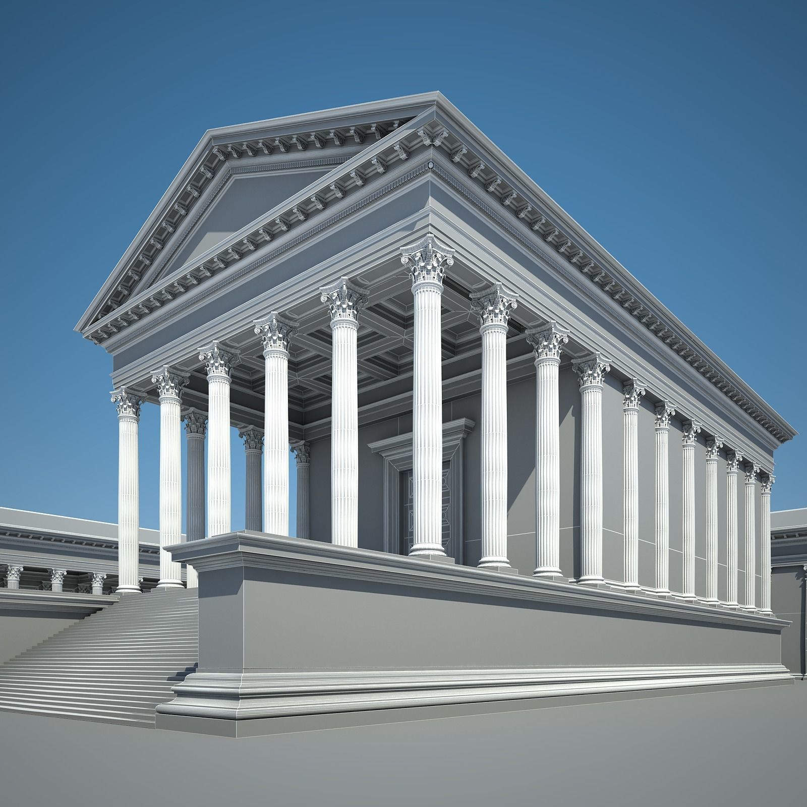 Roman Temple 3D model_19