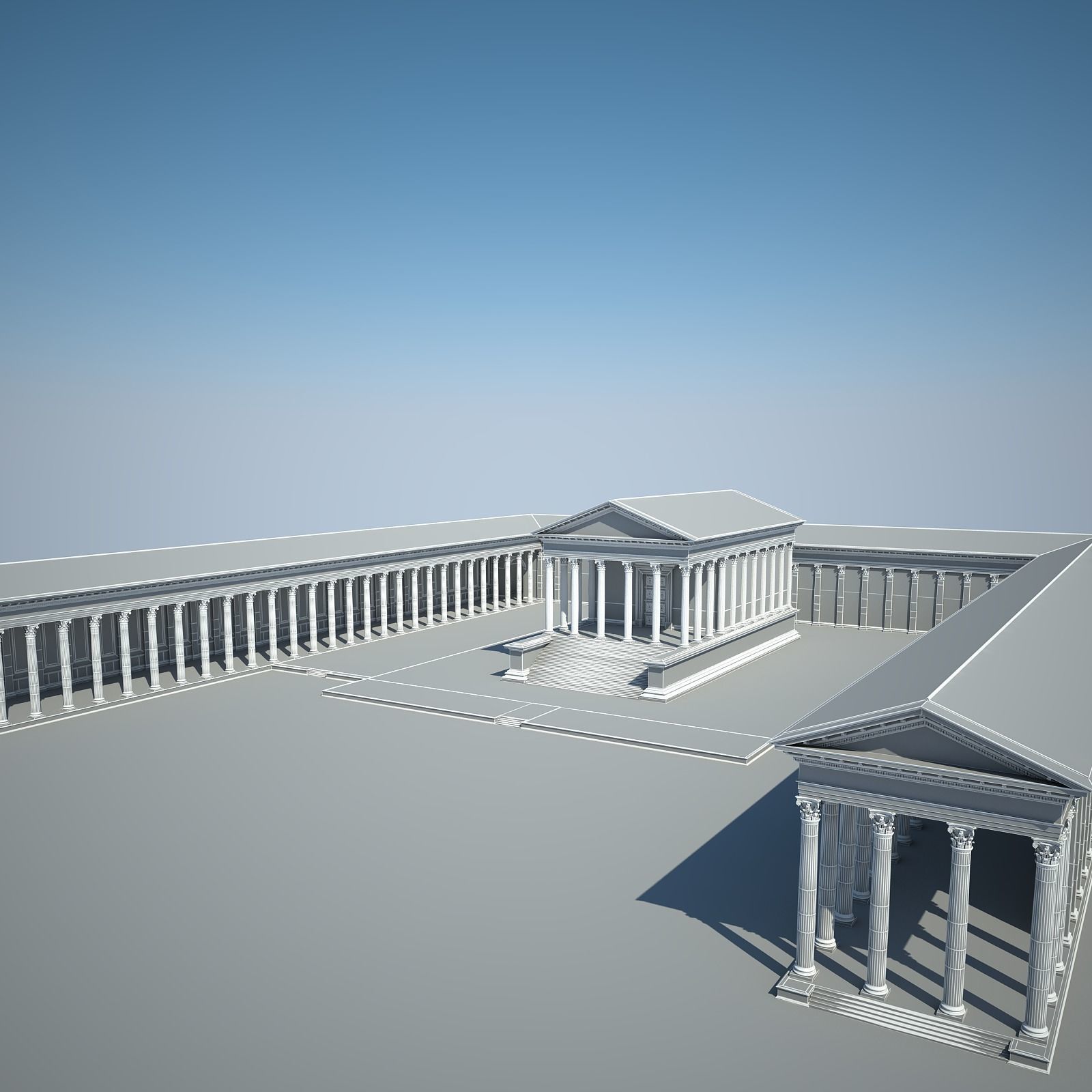Roman Temple 3D model_34