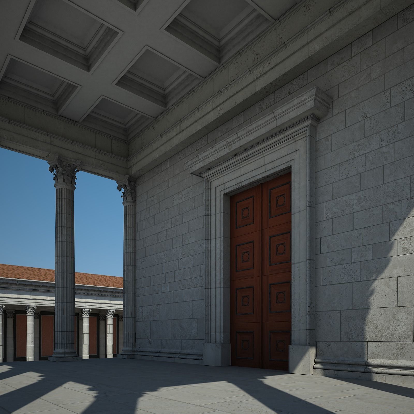 Roman Temple 3D model_16