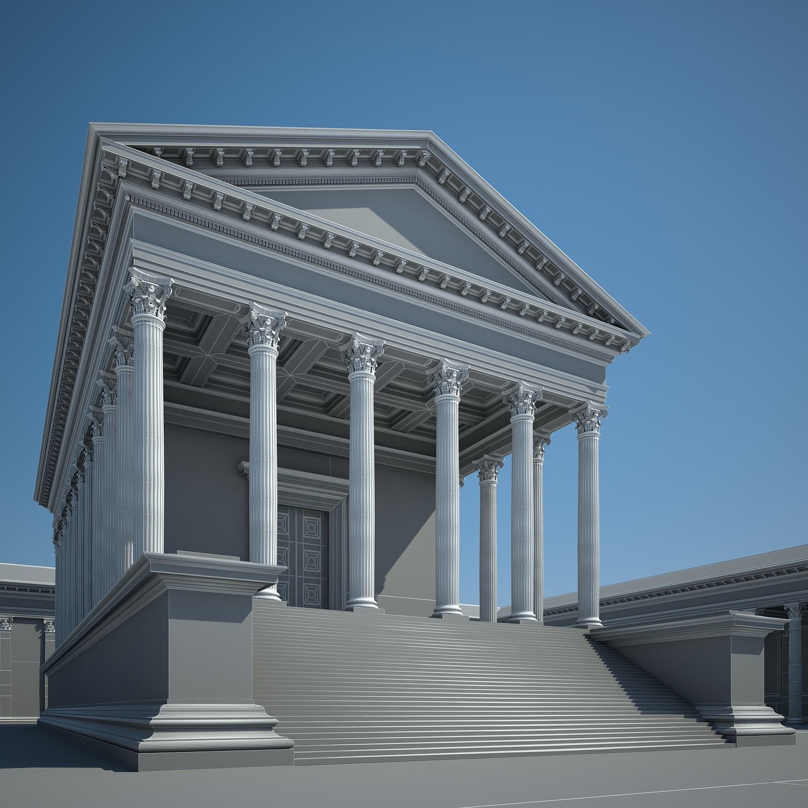 Roman Temple 3D model_20