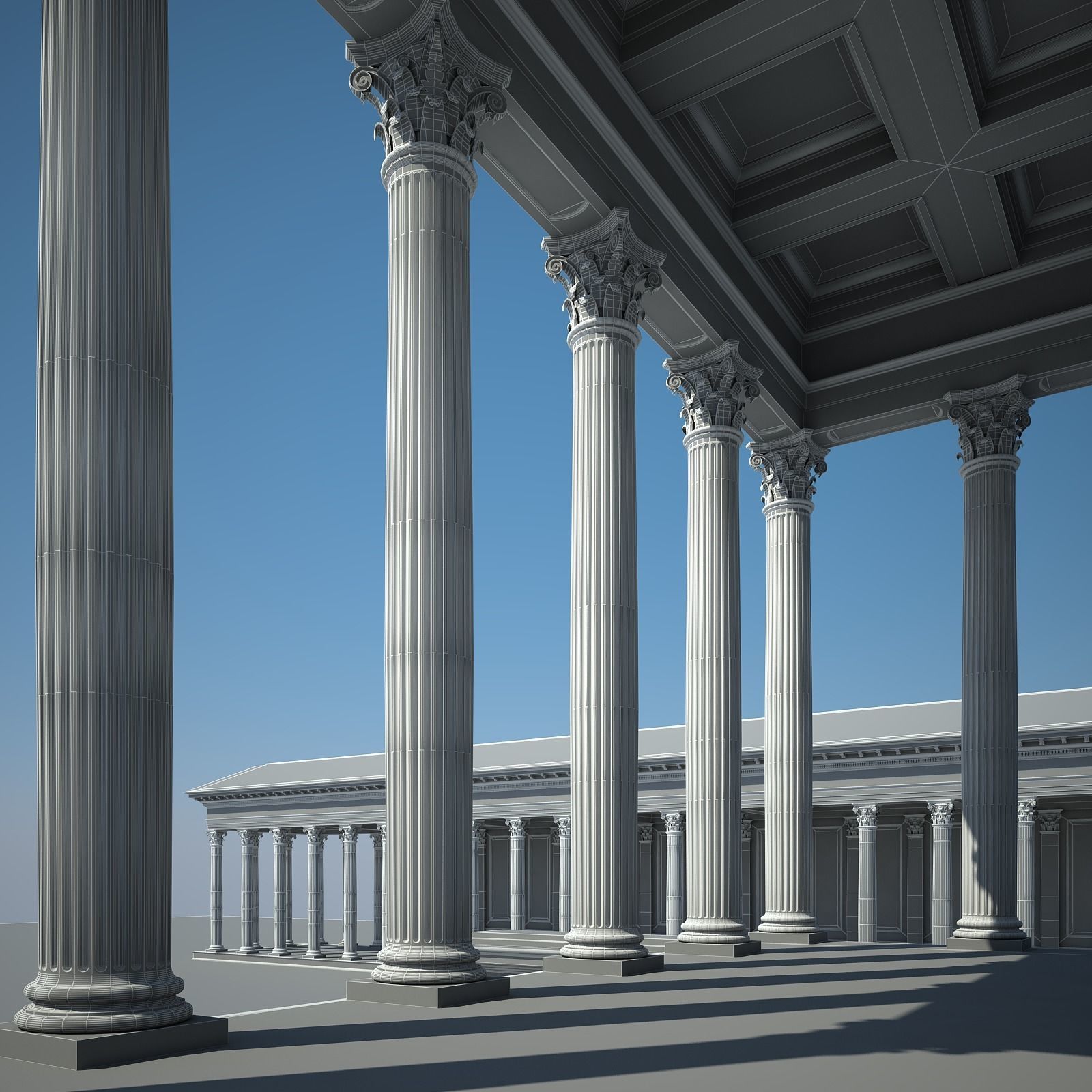 Roman Temple 3D model_32
