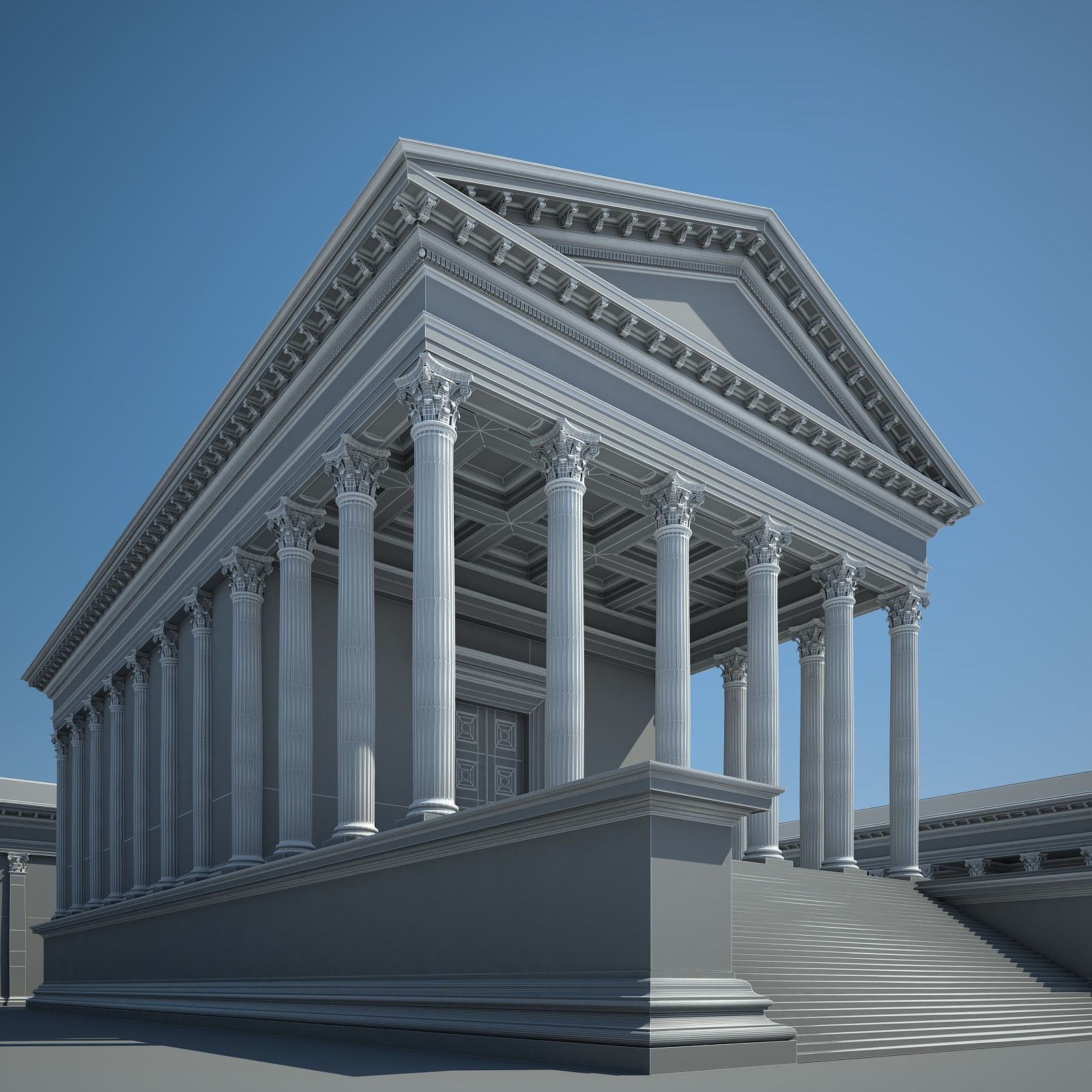 Roman Temple 3D model_28