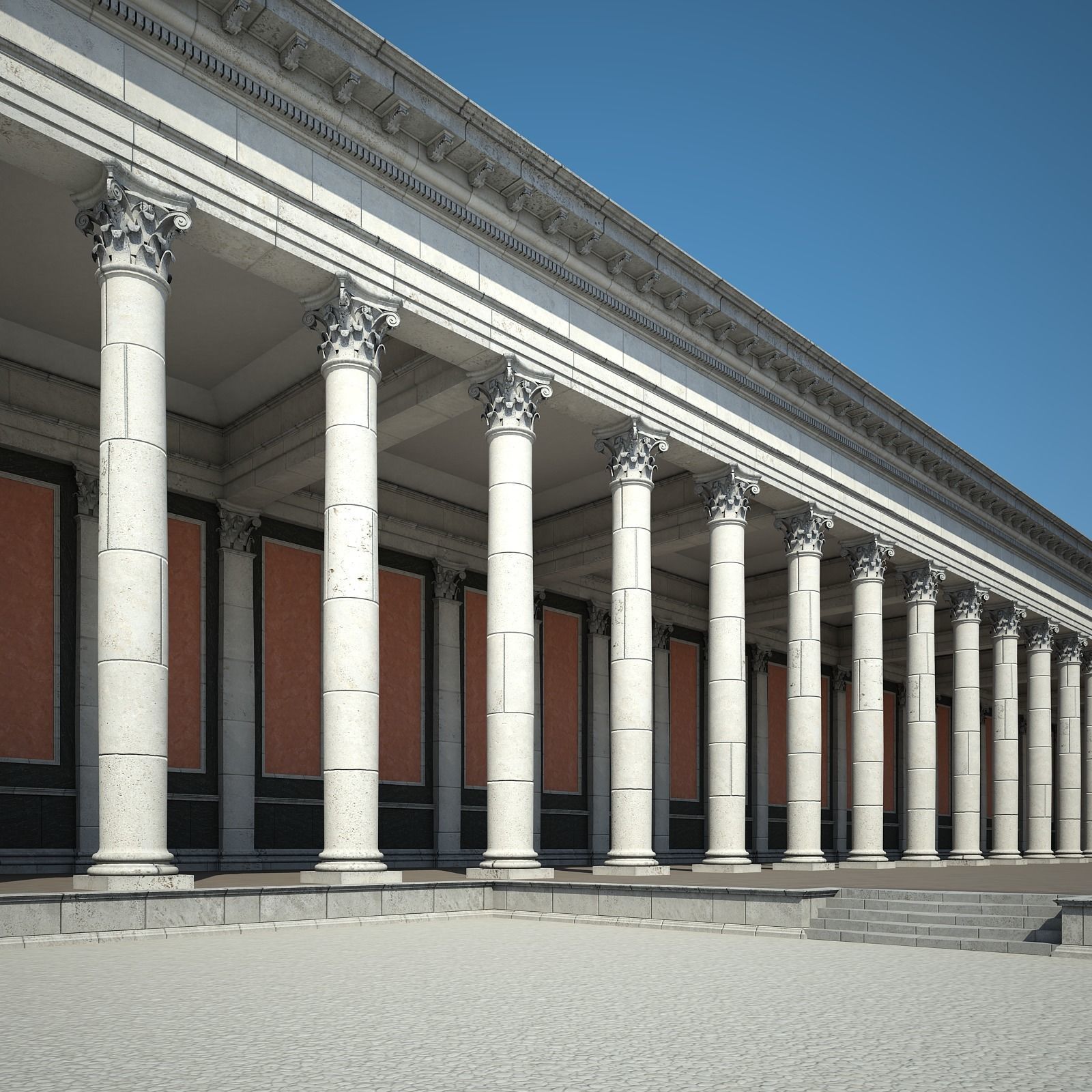 Roman Temple 3D model_12