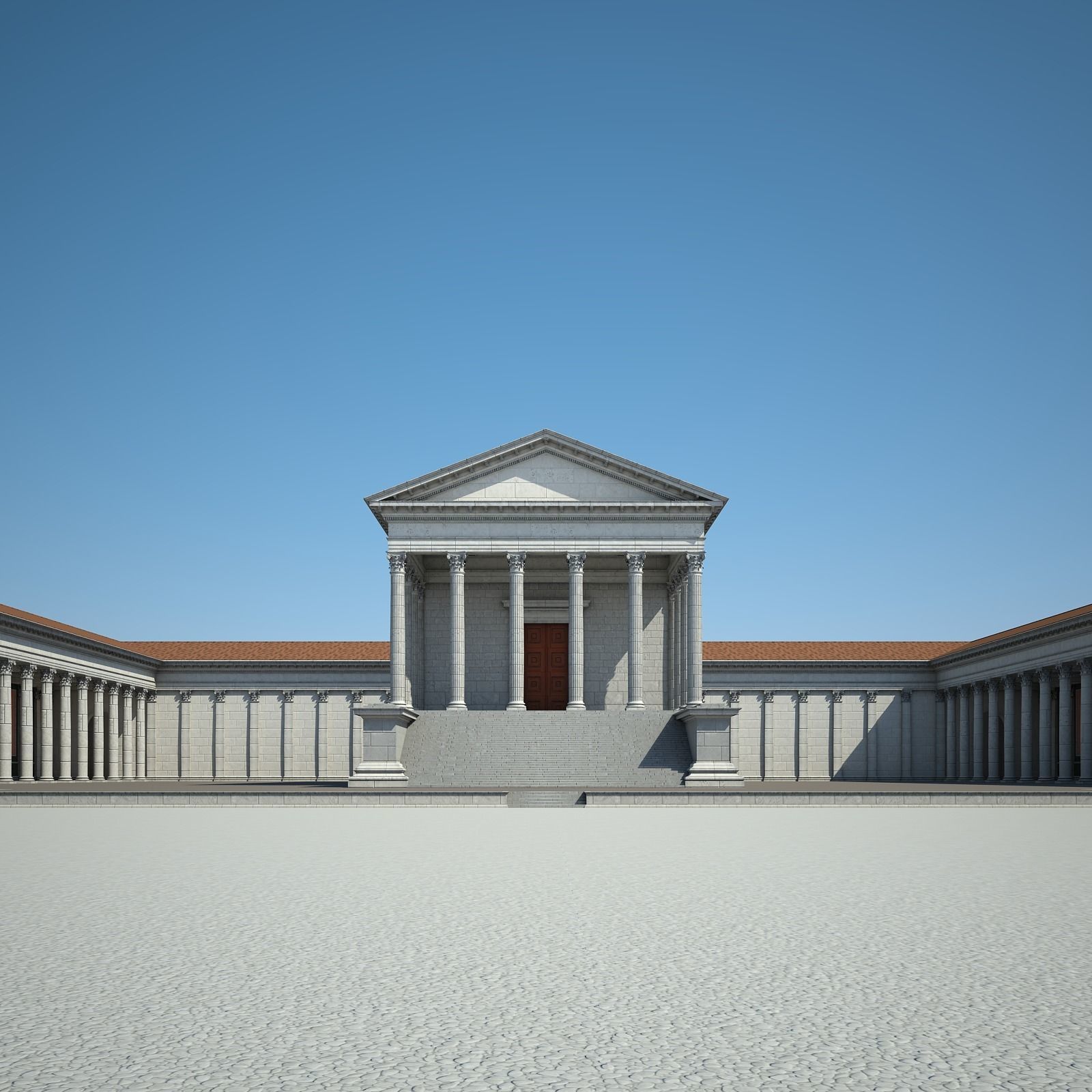 Roman Temple 3D model_5
