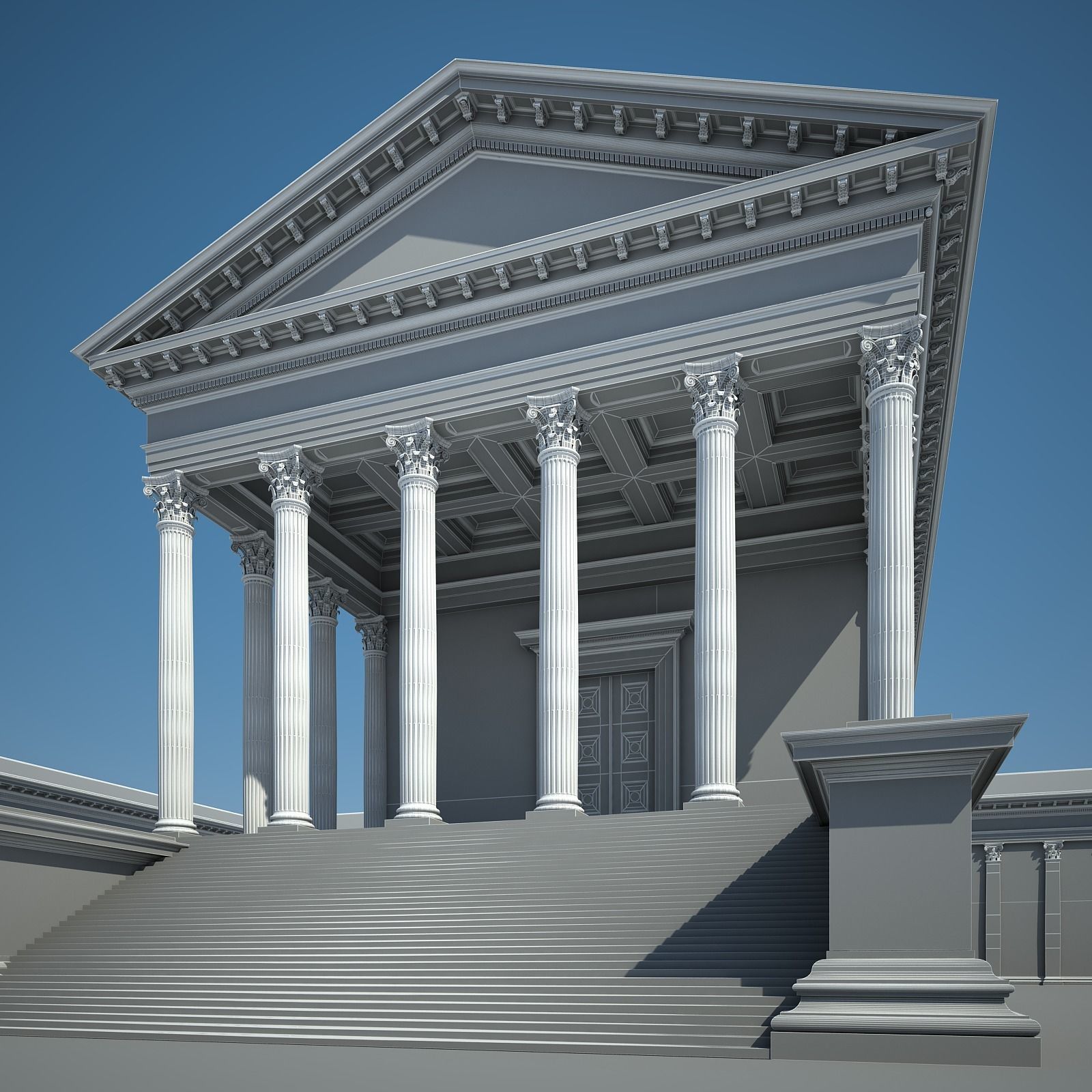 Roman Temple 3D model_18