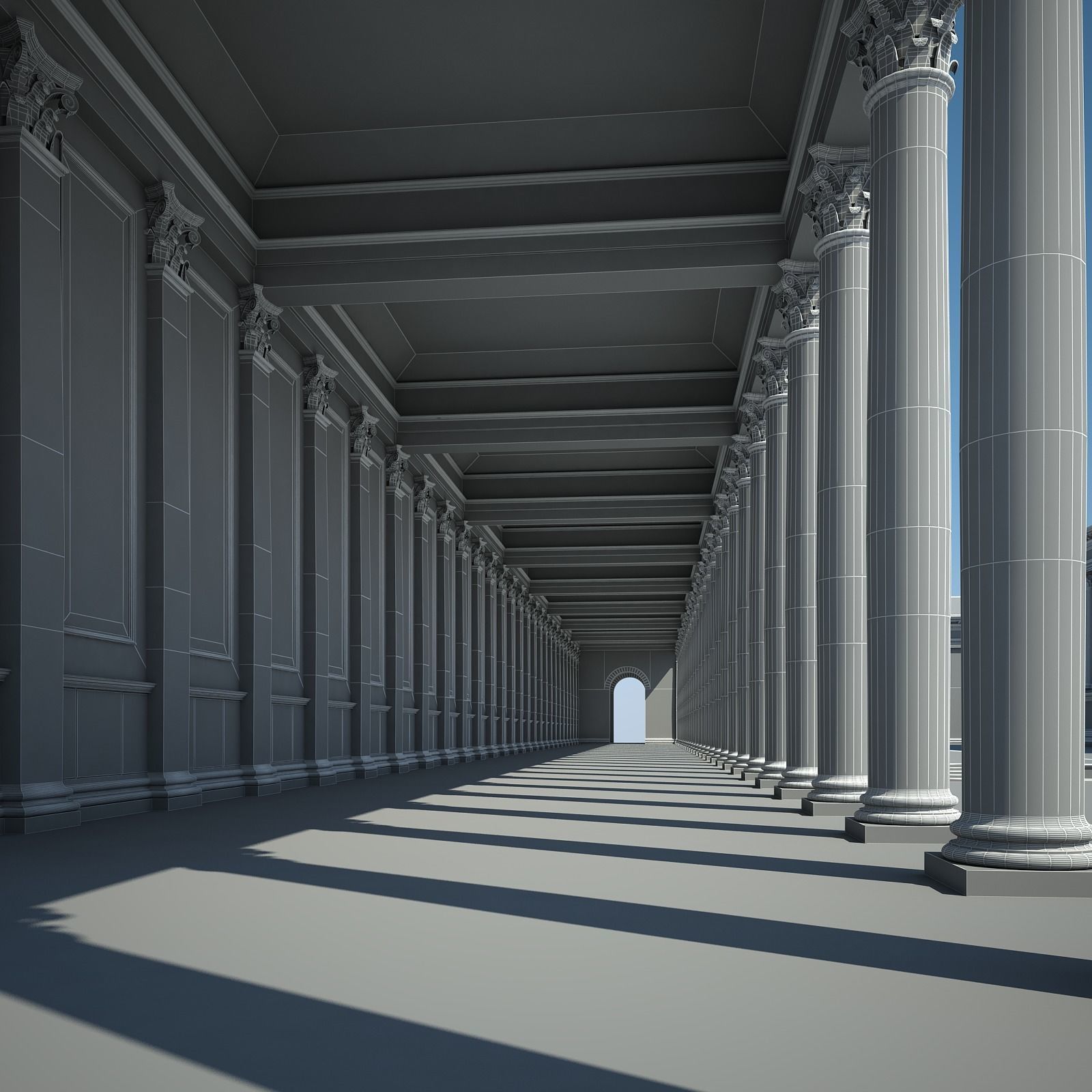 Roman Temple 3D model_31