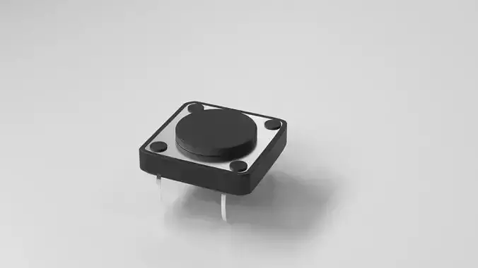Electronic Push Button Switch 3D model