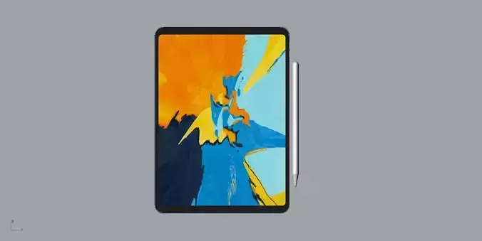 Realistic apple ipad11 space grey 3D model 3D print model 3D print model