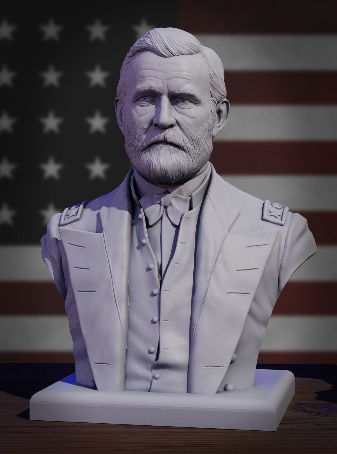 Ulysses Grant 3D print model_13