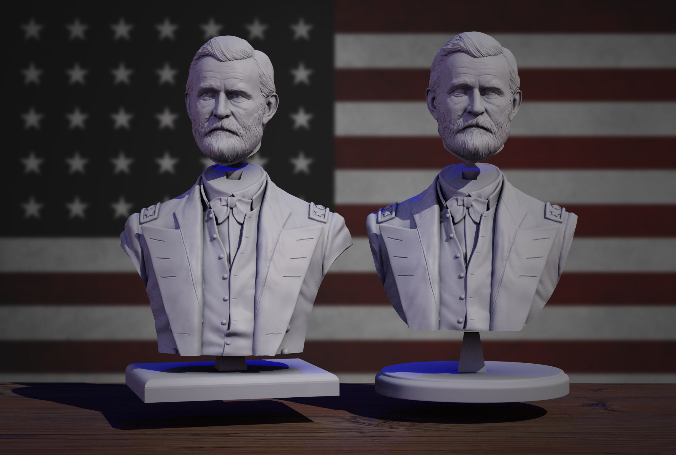 Ulysses Grant 3D print model_3