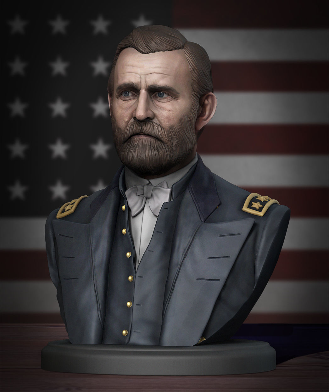 Ulysses Grant 3D print model_1