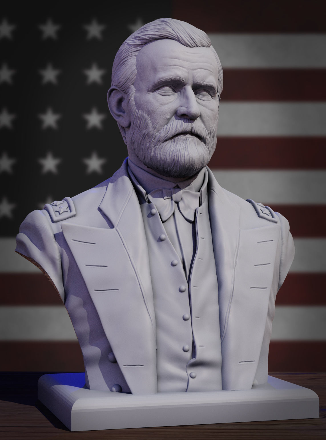 Ulysses Grant 3D print model_4
